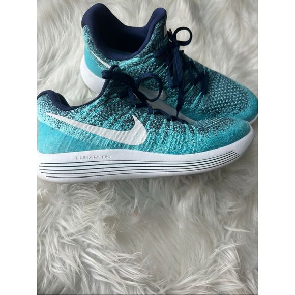 Nike Women's LunarEpic Flyknit 2 Low Running Shoes - Binary Blue - Size 9.5 - Picture 2 of 6